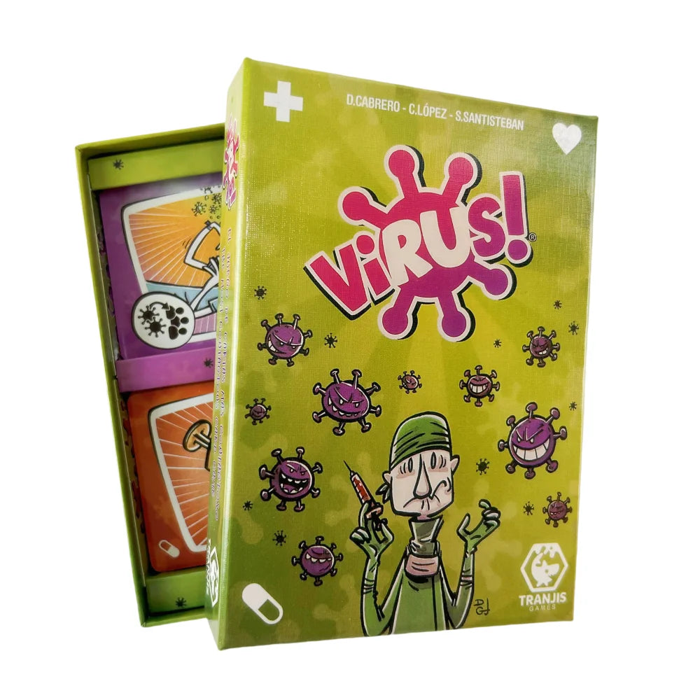 3 Styles Virus Game Cards The Contagiously Fun Card Game Virus 1/2/3 Evolution Halloween Spanish English French Party Game Card