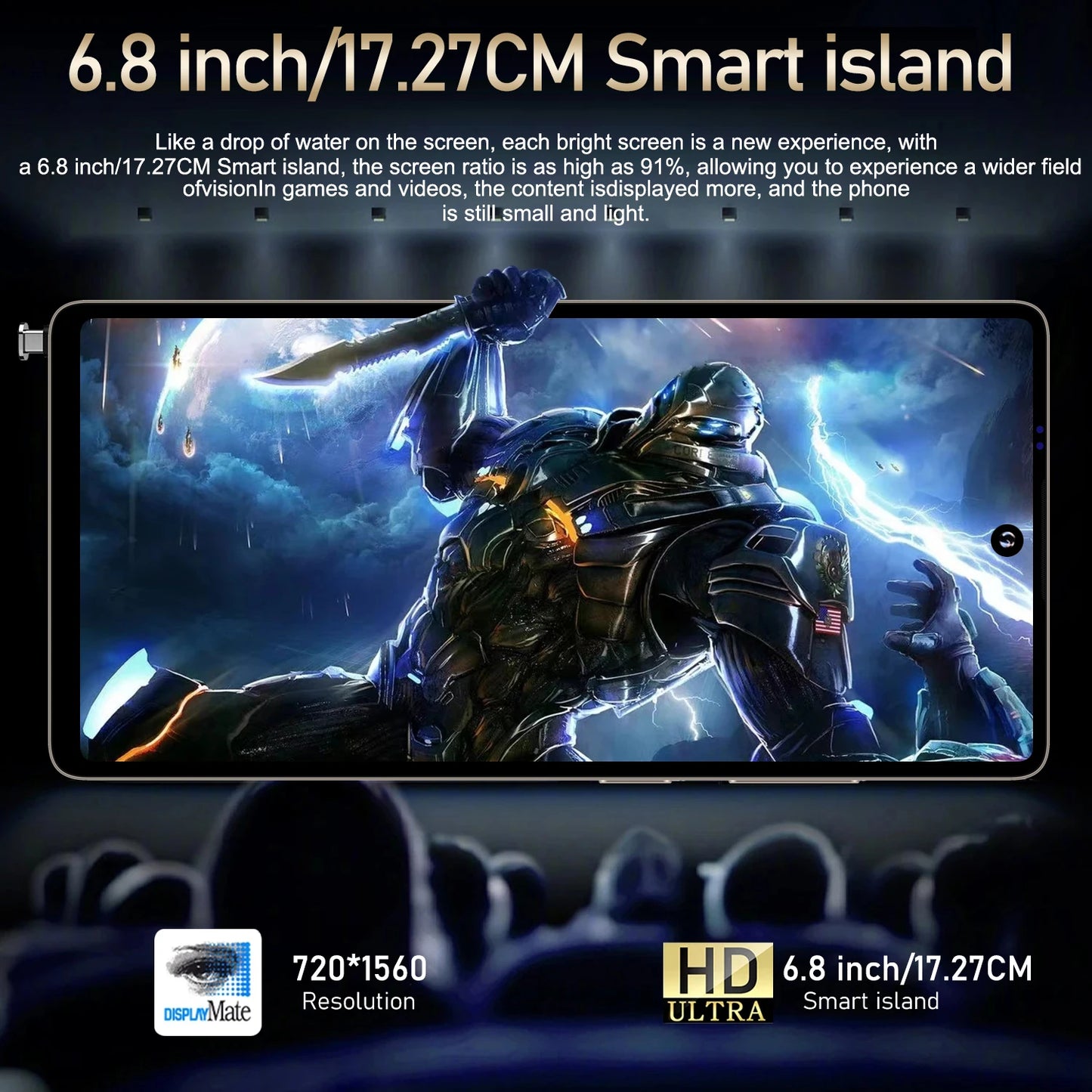 Global Version S25 Ultra Smartphone  Android,6.8 inch,12GB RAM,512GB ROM,Dual SIM,Mobile phone,Google Play Store,24+48MP,6800mAh