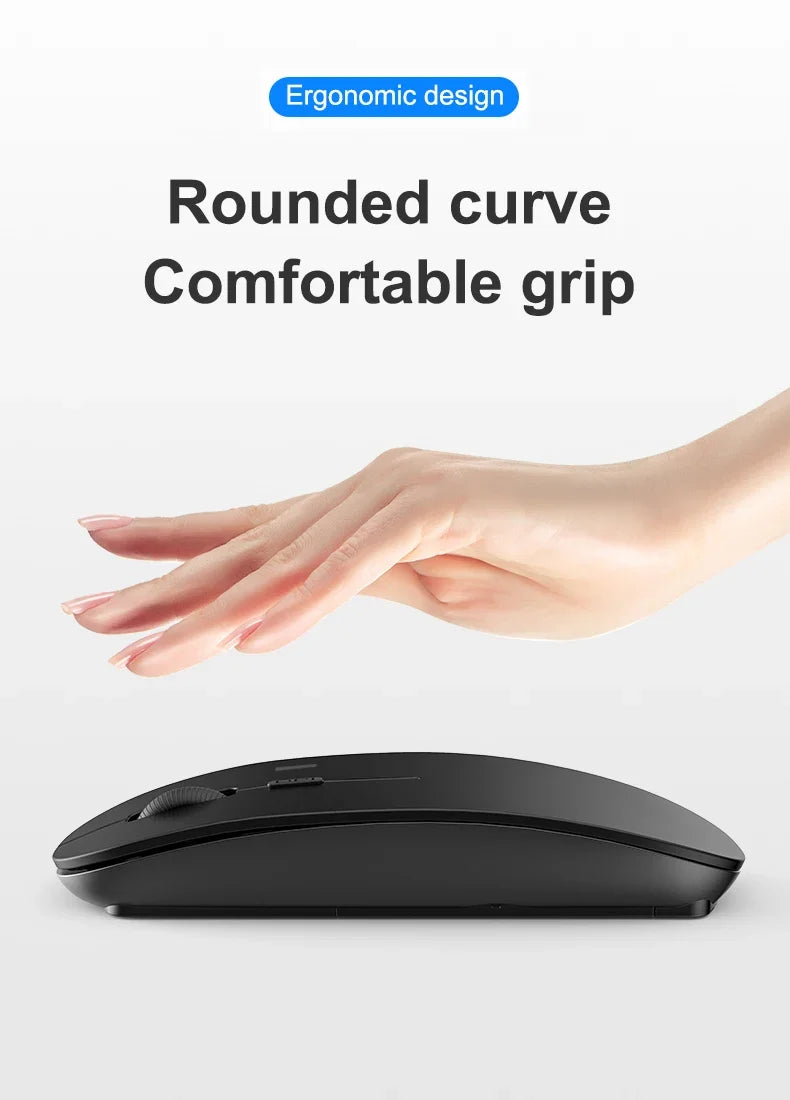 Rechargeable Bluetooth-compatible Keyboard Ultra-Slim Wireless Mouse Keyboard Set for Android Windows Tablet iPhone iPad
