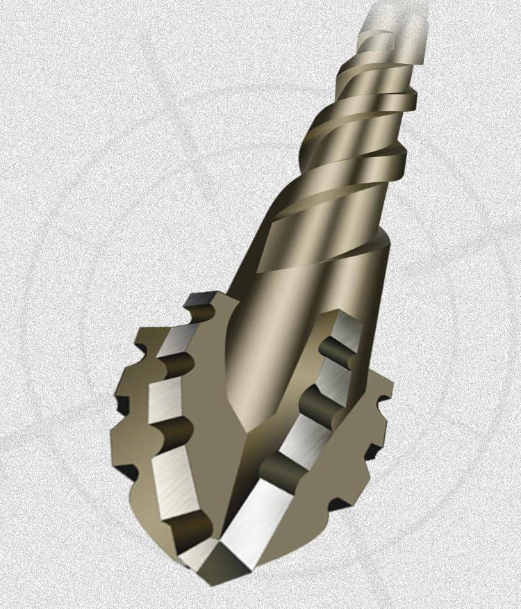 High-Four-edged serrated eccentric drill for dry drilling of ceramic tiles, glass, marble, concrete, stainless steel drill bits