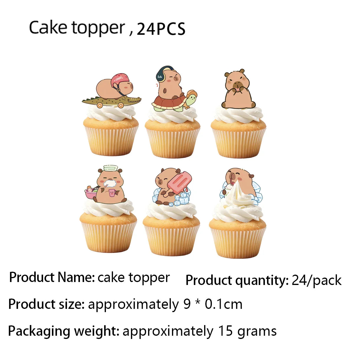 Capybara Birthday Party Decorations Tableware Set Cups Plates Napkins Tablecloth Straws Capybara Balloons Toy Girls Party Favors