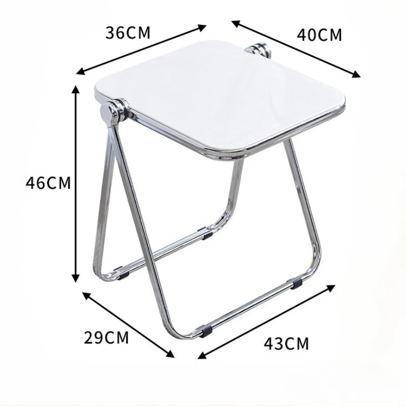 Foldable transparent thick small coffee table, simple computer desk, sofa edge table, light luxury coffee table, small desk