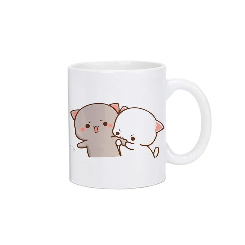 Panda Bear Bubu Dudu Coffee Milk Cup Mocha Cat Panda Bear Couple Christmas Mug Kawaii Cups Original Mugs Drinkware Birthday Gift