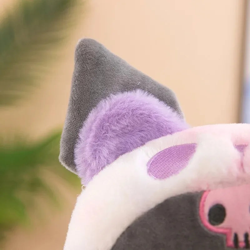 Kawaii 25cm Sanrio Jade Dog Kuromi Dressing Doll Doll Plush Toy Stuffed Animal Patung Dolls Birthday Gift for Girls Kids Boys
