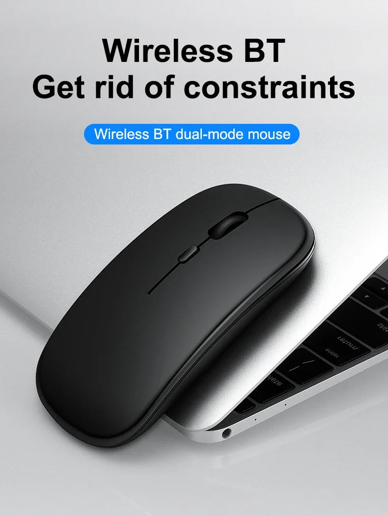 Rechargeable Bluetooth-compatible Keyboard Ultra-Slim Wireless Mouse Keyboard Set for Android Windows Tablet iPhone iPad