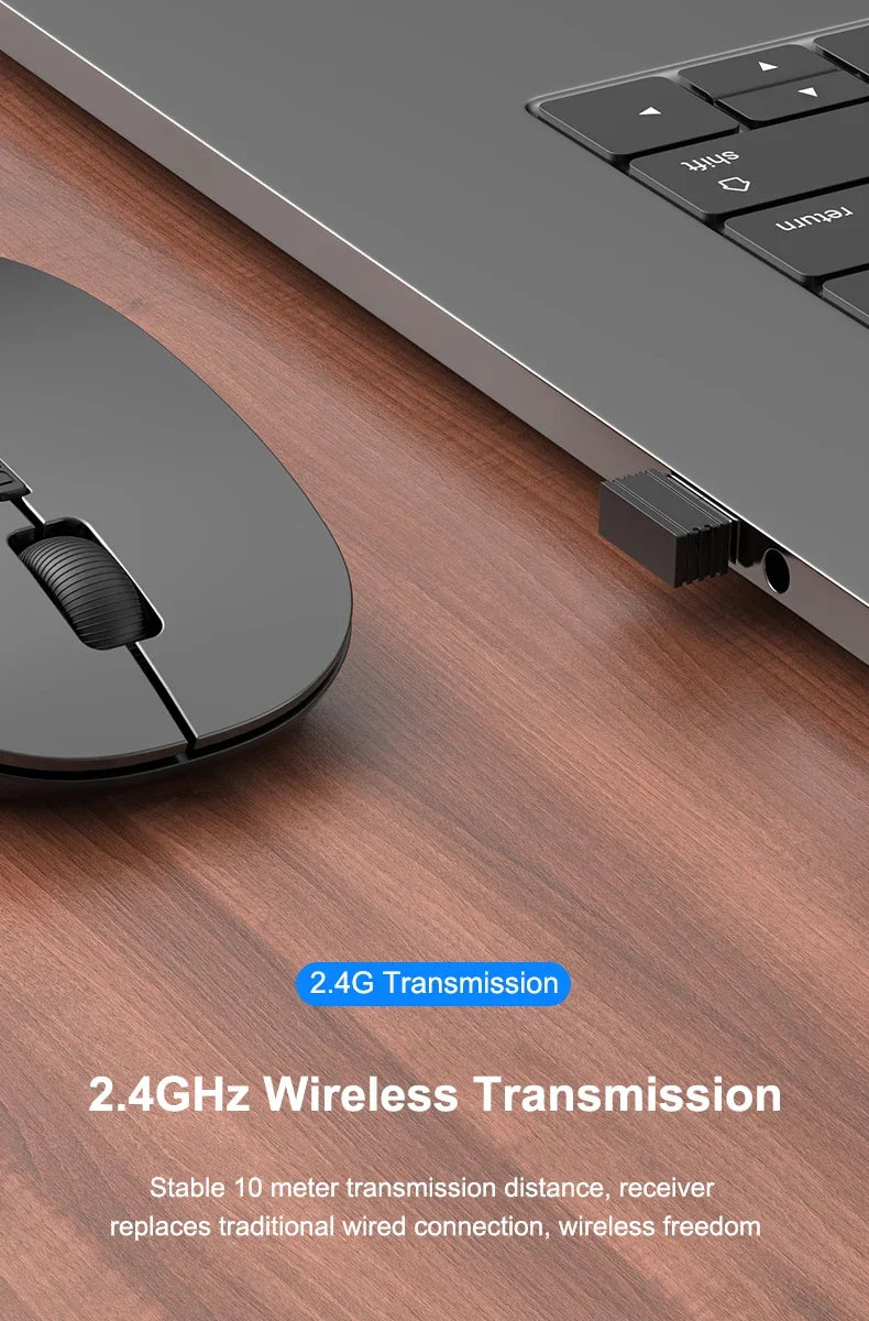 Rechargeable Bluetooth-compatible Keyboard Ultra-Slim Wireless Mouse Keyboard Set for Android Windows Tablet iPhone iPad