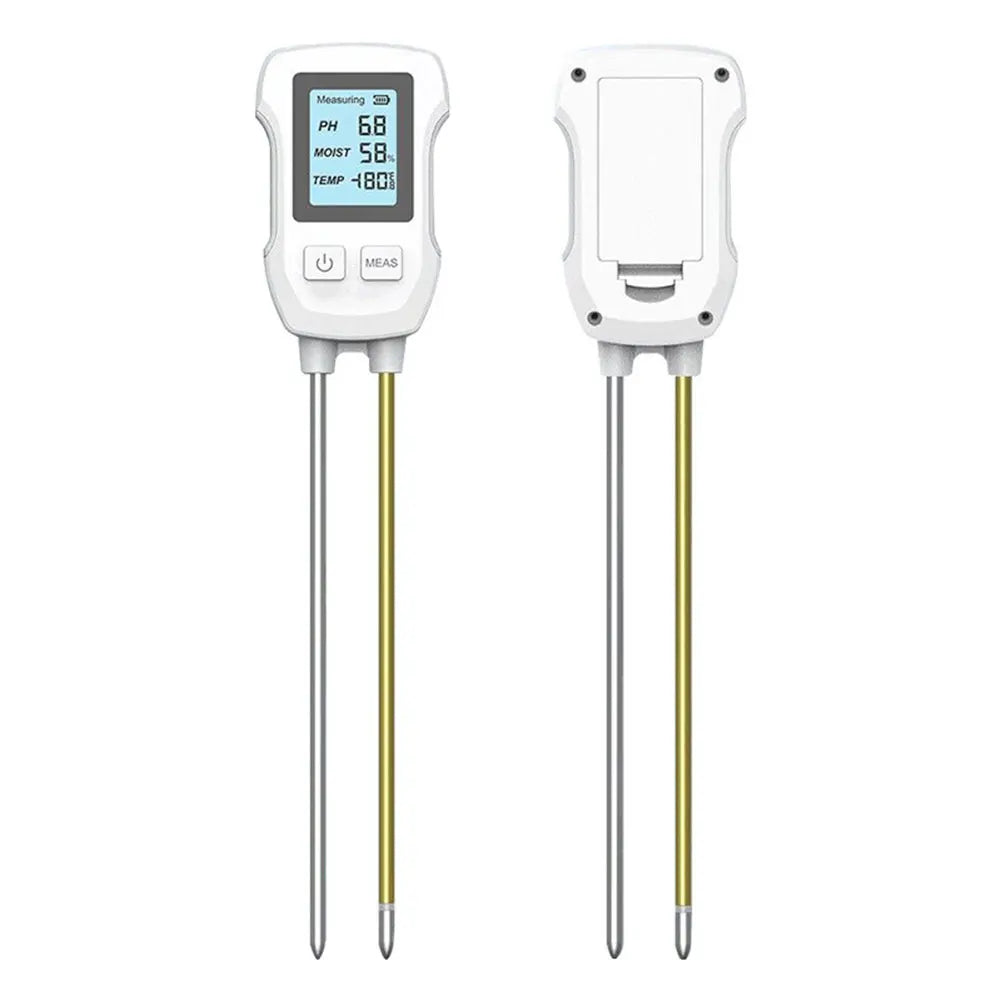 3 in 1 Digital Soil Test Meter Backlight LCD Display Plant Temperature/Soil Moisture/PH Meter for House Plants Garden Lawn Farm