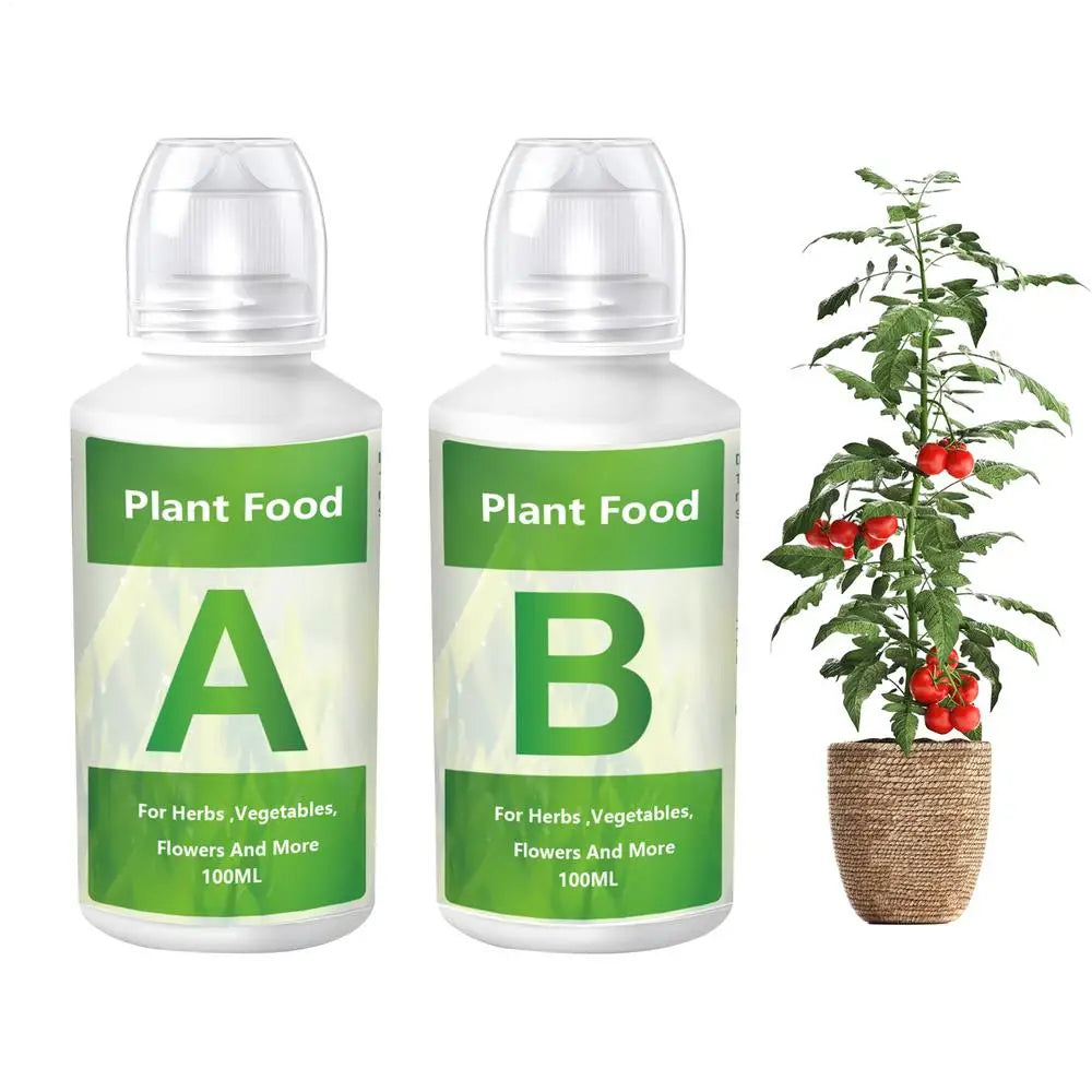 Fertilizer AB Two Part Set Hydroponic Garden Plant Food Plant Fertilizer For Flowers Vegetables Grass Nutrients Garden supplies