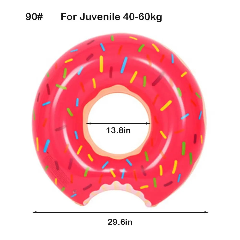 Rooxin Donut Swimming Ring Inflatable Swim Pool Float For Kid Adult Swimming Circle Baby Swim Tube Water Play Swimming Equipment