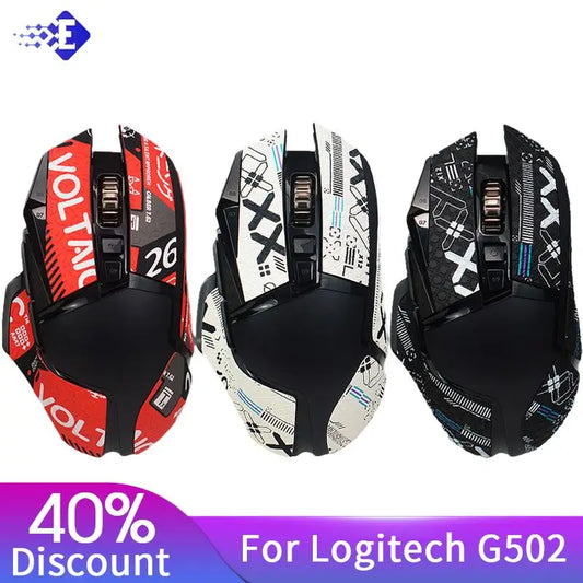 Anti-slip Handmade Mouse Sticker For Logitech G502 Hero Wireless Skin Sticker Side Sweat Pad G502 PC Gamer DIY Without Mouse