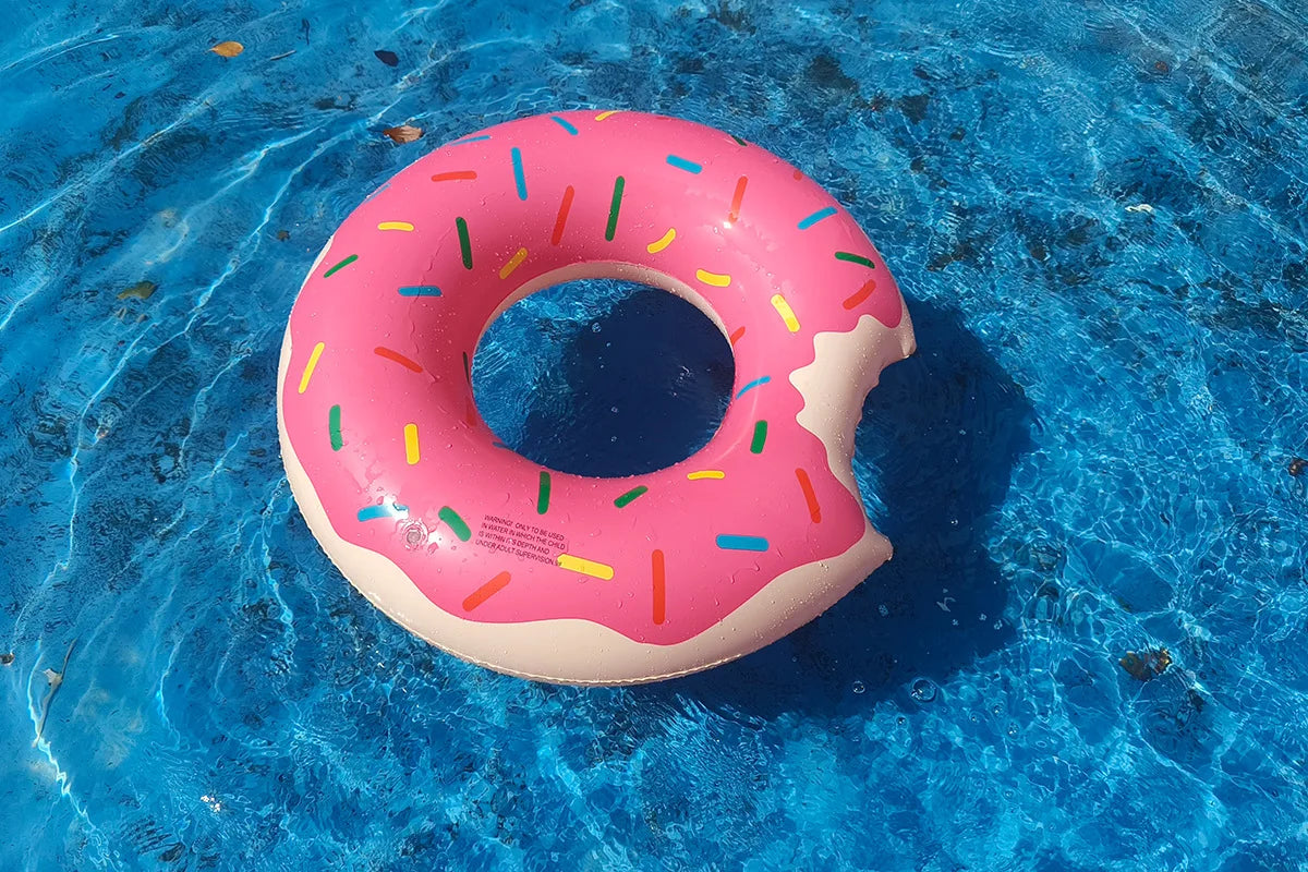 Rooxin Donut Swimming Ring Inflatable Swim Pool Float For Kid Adult Swimming Circle Baby Swim Tube Water Play Swimming Equipment