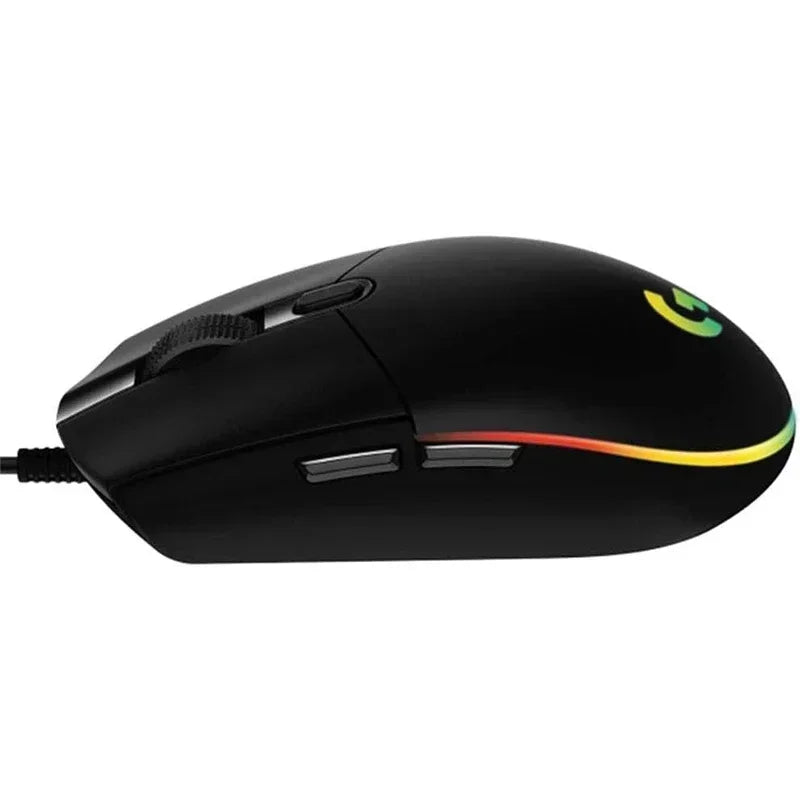 Logitech G102 Mouse USB Wired Gaming Mouse 8000 DPI Rainbow Optical Effect Screen for PC/Mac Computer and Laptop