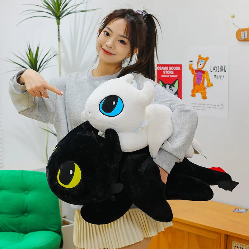 100cm Little Flying Dragon Kawaii Plush Toy Lying Posture Style Toothless Doll Pillow Children Couple Christmas Birthday Gift