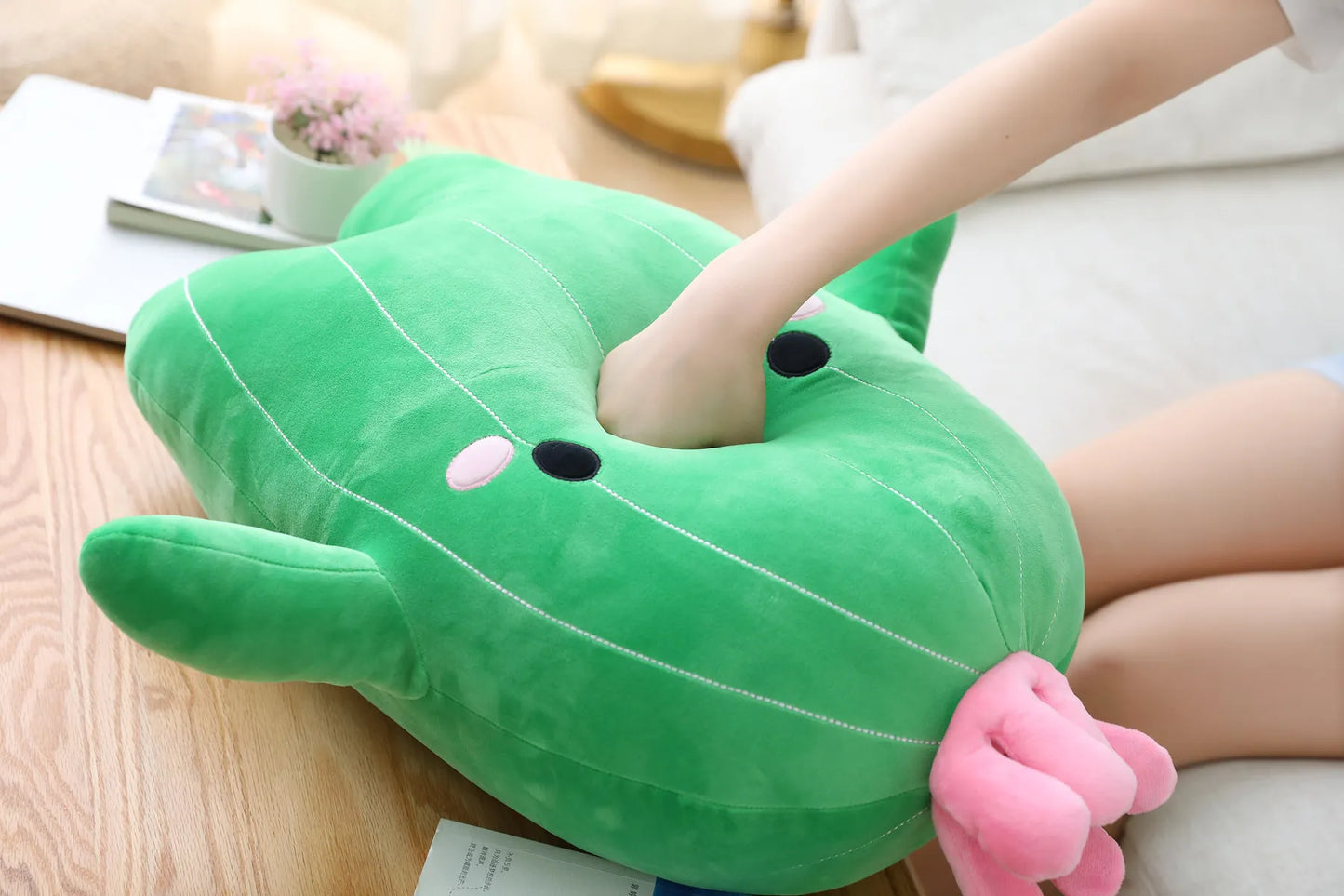 25/40/65cm Kawaii Simulation Cactus Plush Toy Cute Stuffed Plants Plushies Dolls Cartoon Soft Throw Pillow Kids Toys Home Decor