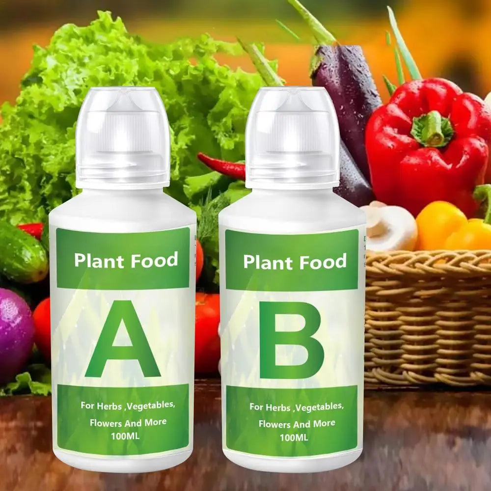 Fertilizer AB Two Part Set Hydroponic Garden Plant Food Plant Fertilizer For Flowers Vegetables Grass Nutrients Garden supplies