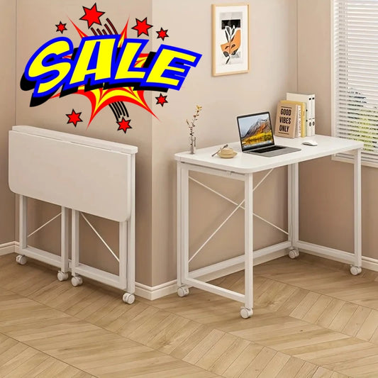 Folding desk, movable desk, home student computer desk, study desk, bedroom bedside desk, office desk computer desk desk table
