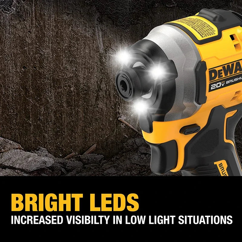 DEWALT DCF850 20V Impact Drill Brushless Motor 205Nm Variable Speed Electric Screwdriver Woodworking Driver Bare Tool power tool