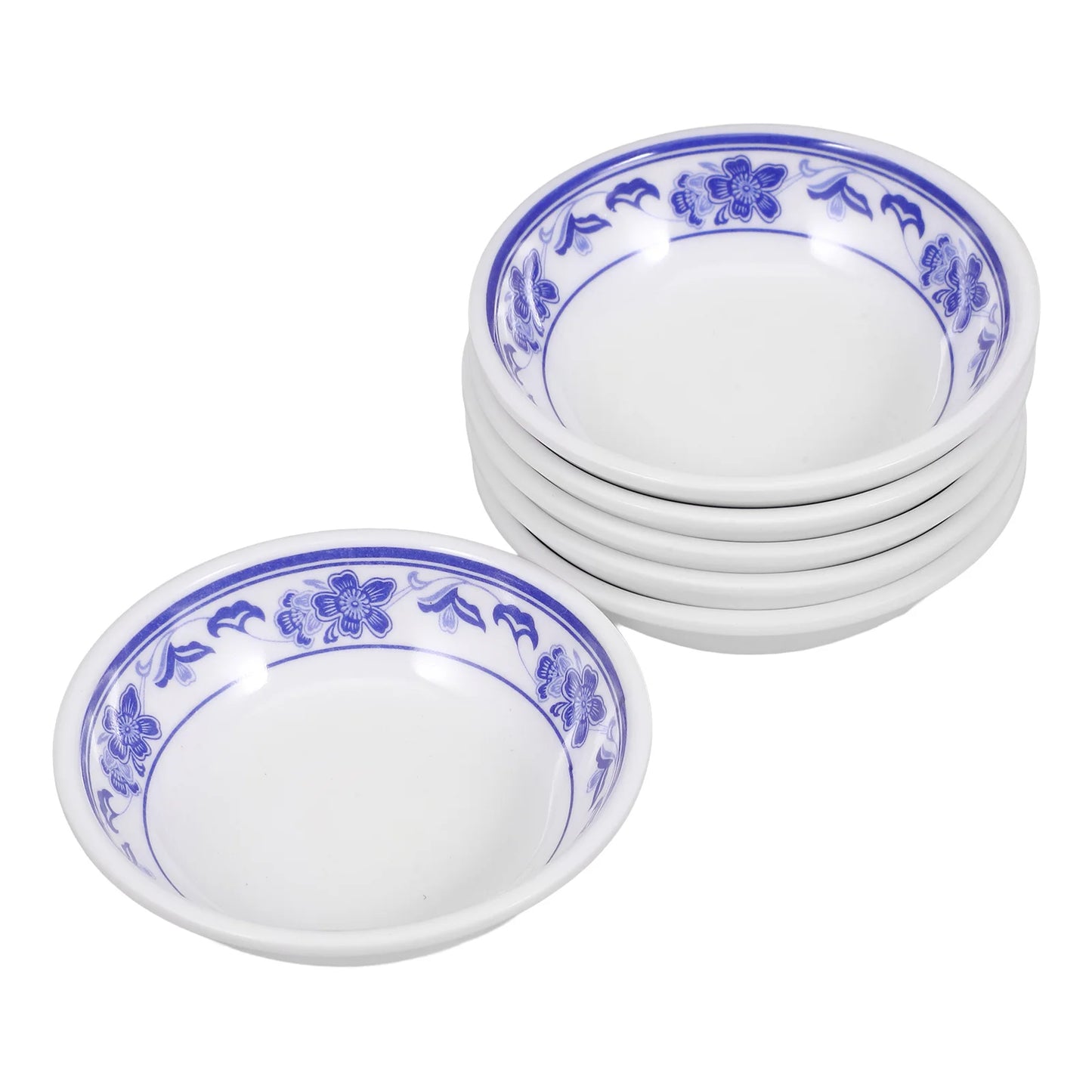 6pcs Sauce Dishes Melamine Mini Plates Reusable Condiment Containers Dipping Dishes Serving Ceramics Firm Food Grade
