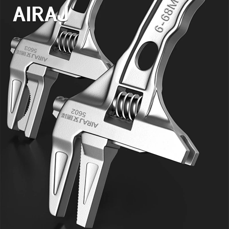 AIRAJ 5602 Bathroom Adjustable Wrench, Small Space Multifunctional Wrench, Bathroom PipeNut Removal Tool