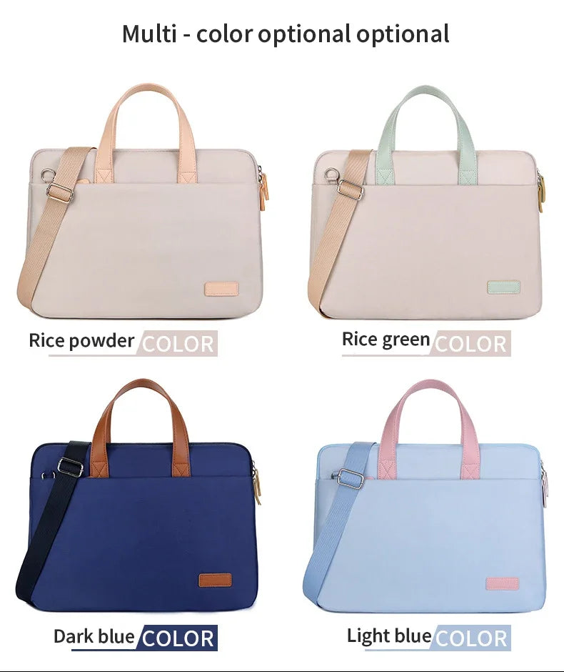 Lightweight Laptop Bag Portable Business Shoulder Messenger Bag 14/15 Inch Handbag Waterproof shockproof Storage Bags Briefcases