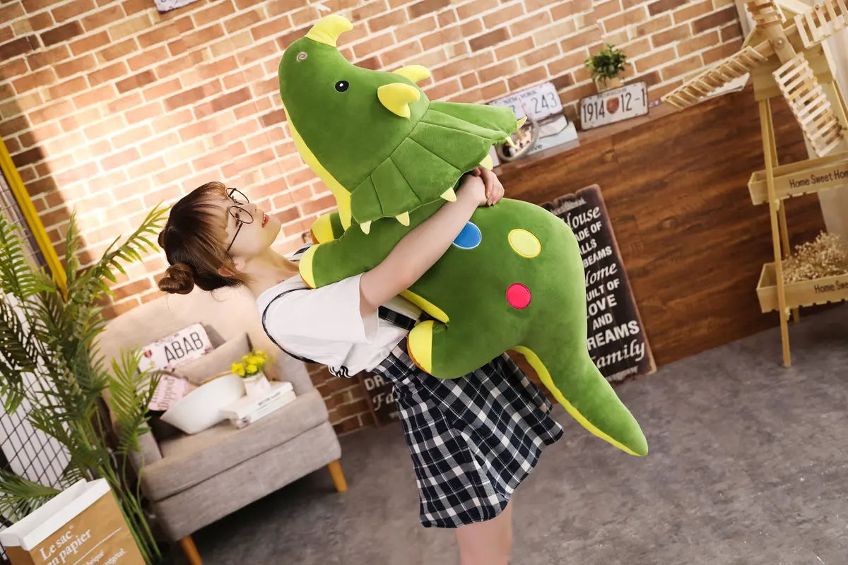 Creative Big Plush Soft Triceratops Stegosaurus Plush Toy Dinosaur Doll Stuffed Toy Kids Dinosaurs Toy Birthday Gifts