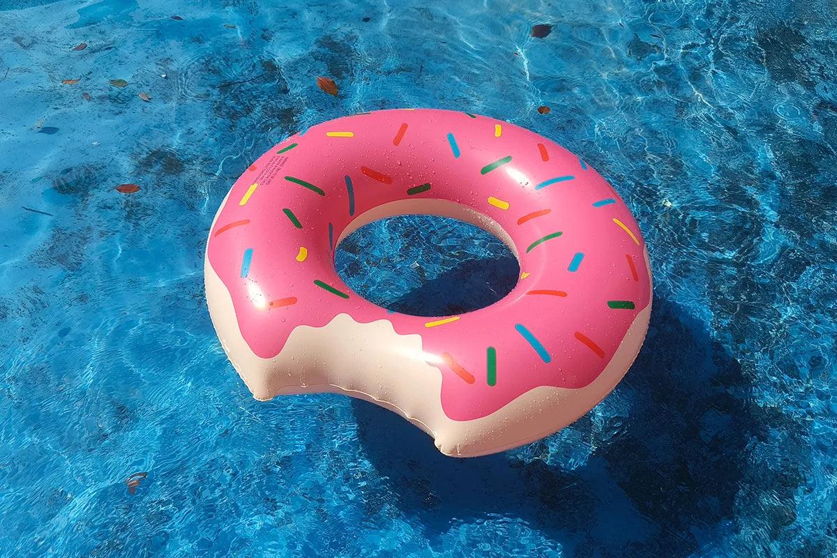 Rooxin Donut Swimming Ring Inflatable Swim Pool Float For Kid Adult Swimming Circle Baby Swim Tube Water Play Swimming Equipment