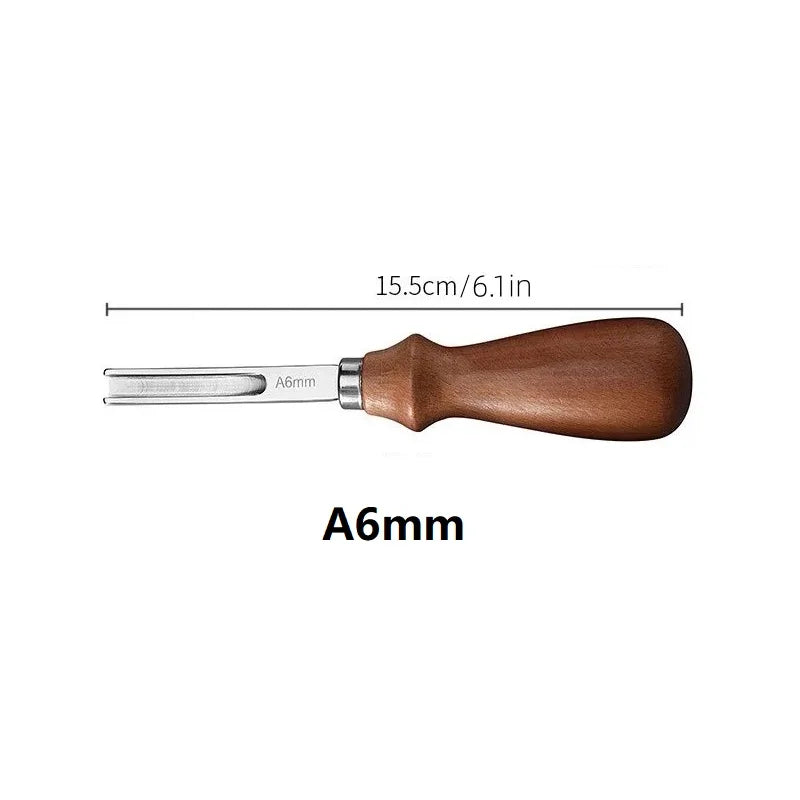 4PCS Leather Edge Skiving Beveler Tools Wide Leather Craft Edge Beveler Tool Kit Leather Edge Trimmer for DIY Leather Craft Tool
