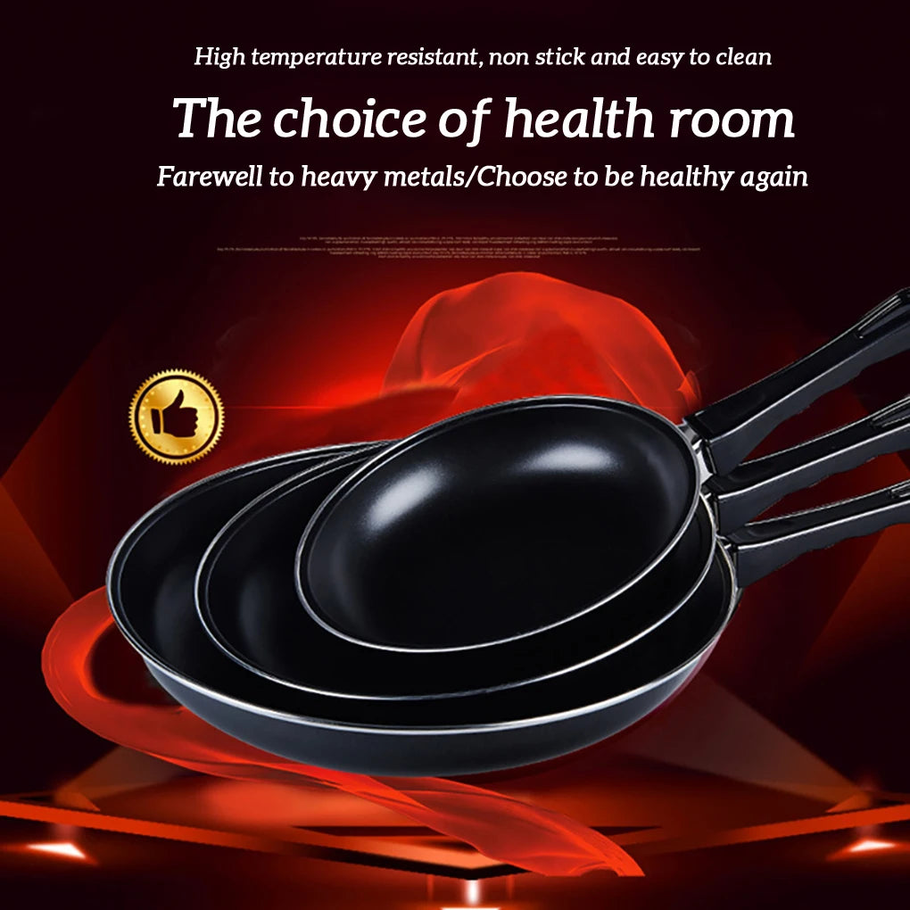 Frying Pan Non-stick Mini Thick Steak Flat Pan Iron Pancake Egg Fryer Kitchen Cookware, 20cm