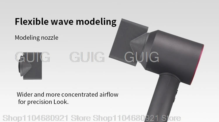 Leafless Hair Dryer New Professional With Flyaway Attachment Negative Ionic Premium Hair Dryers Multifunction Salon Style Tool