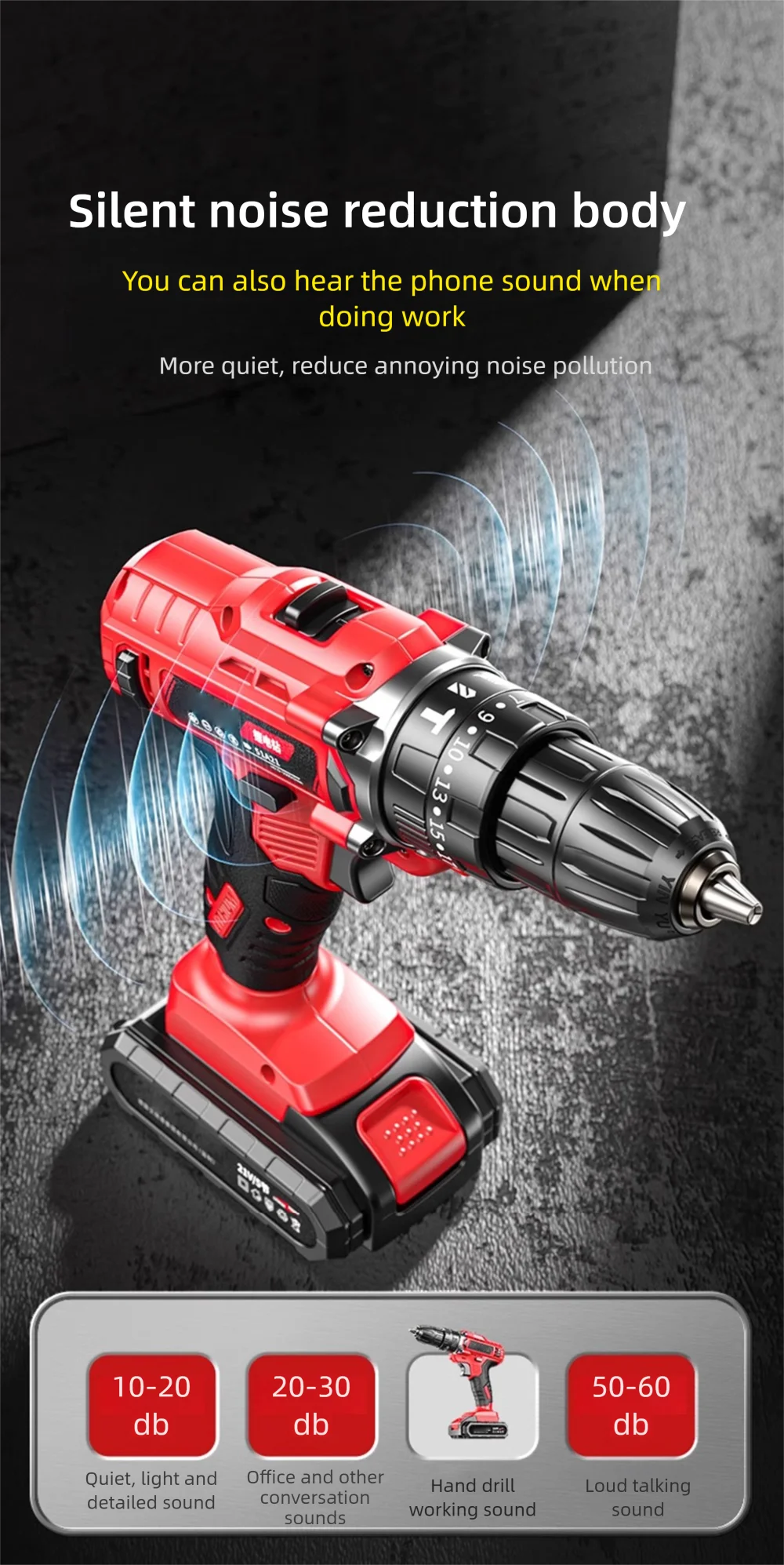 New Rechargeable Electric Screwdriver with Lithium Battery and Multiple Functions A