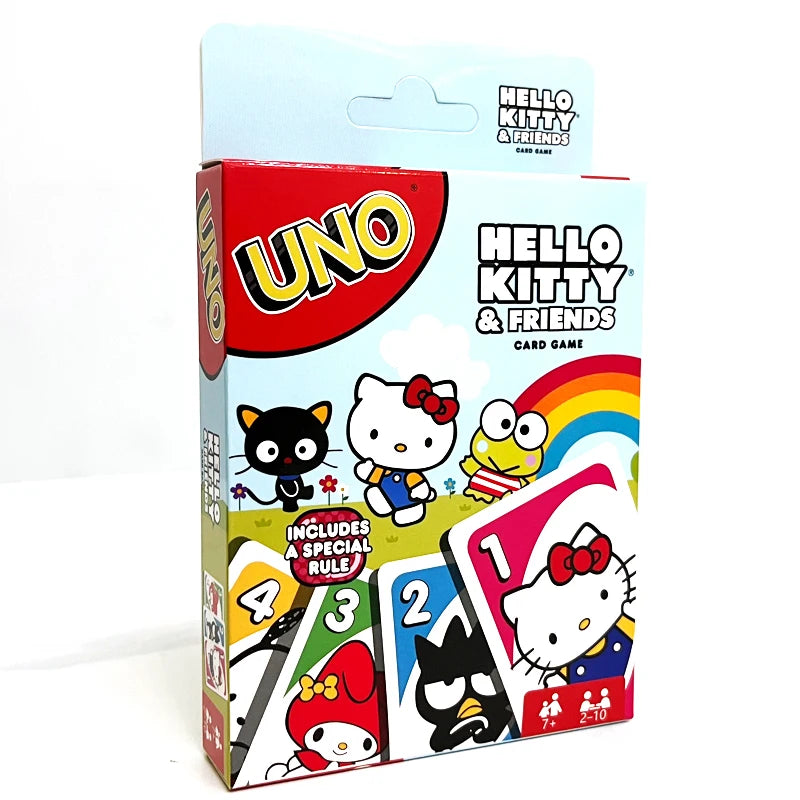 2025 New Hello Kitty Board Games UNO Cards Table Family Party Entertainment UNO Games Card Toys Children Birthday Christmas