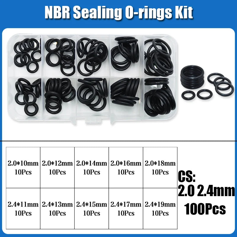 2840 O-Ring NBR Automobile Nitrile Rubber ORing Corrosion Oil Resistant Seal Washer for Car Air Condition Faucet Plumbing Gasket