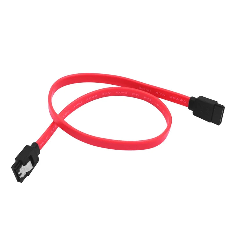1pcs SATA III Data Cable With Locking 40cm Right Angle Female Data Cable 6 Gbit/s Computer Cables For SATA HDD