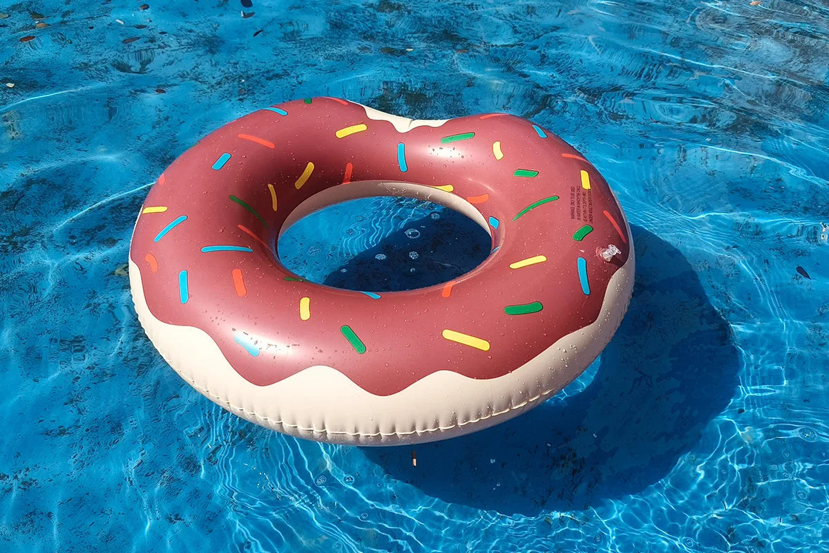 Rooxin Donut Swimming Ring Inflatable Swim Pool Float For Kid Adult Swimming Circle Baby Swim Tube Water Play Swimming Equipment