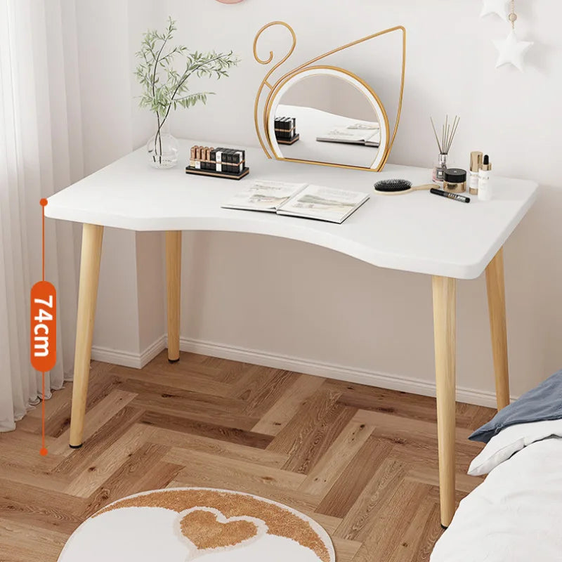Home Office Desk Adult Desktop Computer Desk Modern Simple Workbench Student Study Writing Desk Household Solid Wood Leg Table