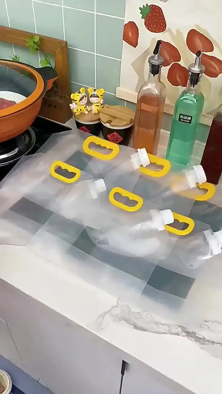 5pcs Grains Sealed Bag Kitchen Insect Proof Moisture Proof Fresh Keeping Storage Bag Recyclable  Transparent Grain Storage Bags