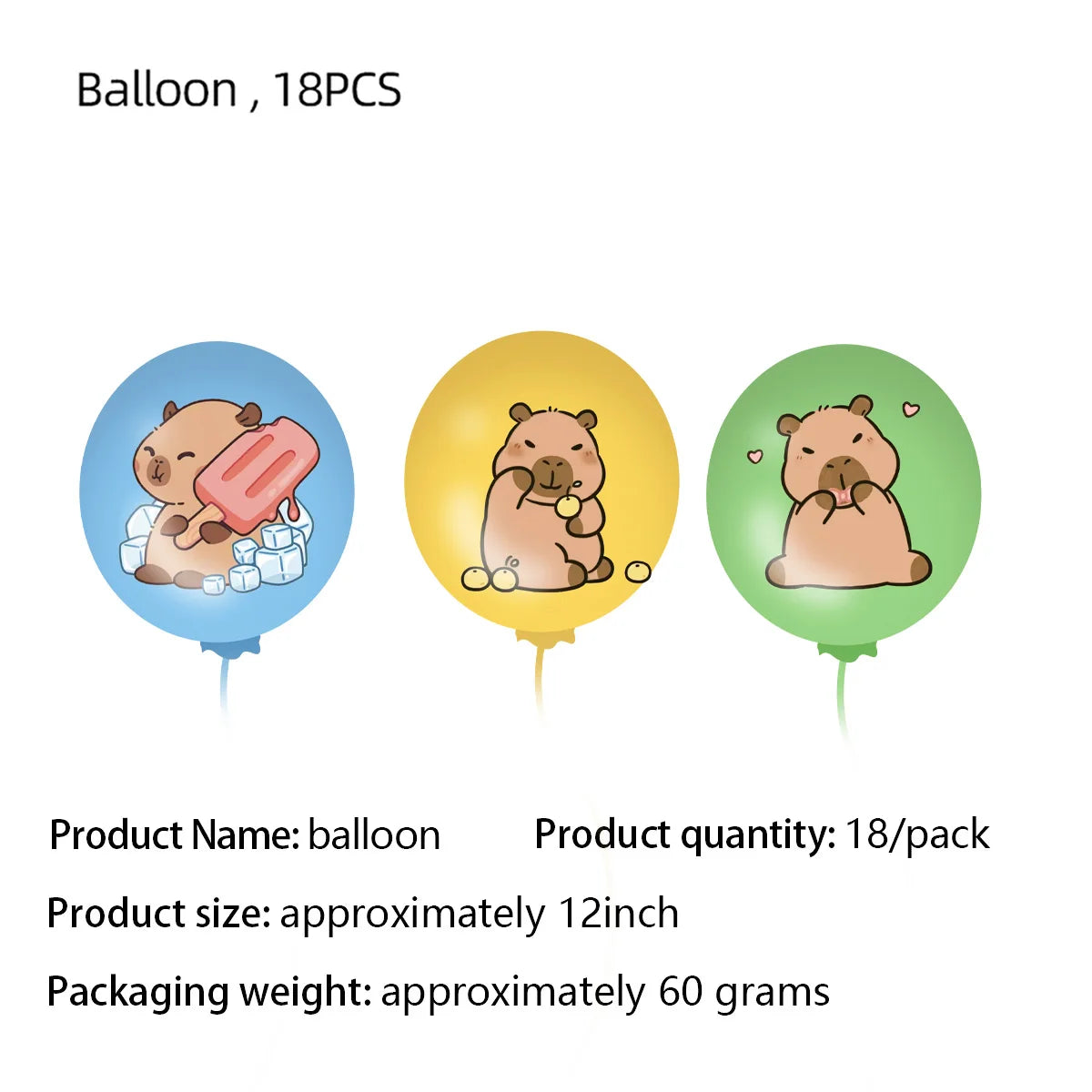 Capybara Birthday Party Decorations Tableware Set Cups Plates Napkins Tablecloth Straws Capybara Balloons Toy Girls Party Favors