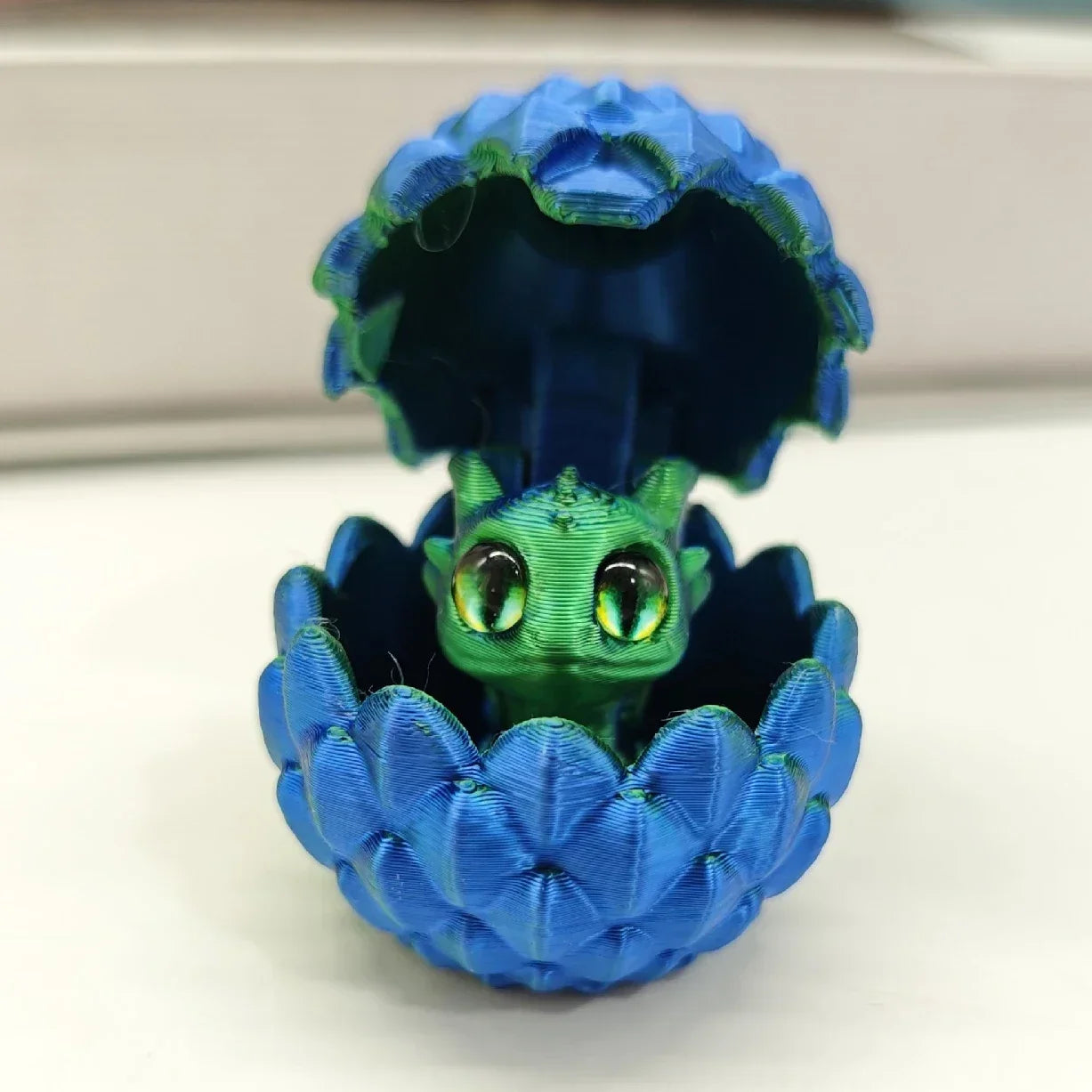 Mini 3D Printed Dragon with Eggs Eyes for Home Decor Little Dragon Egg Kids Toy Gift Figure Accessories Decoration Статуэтки