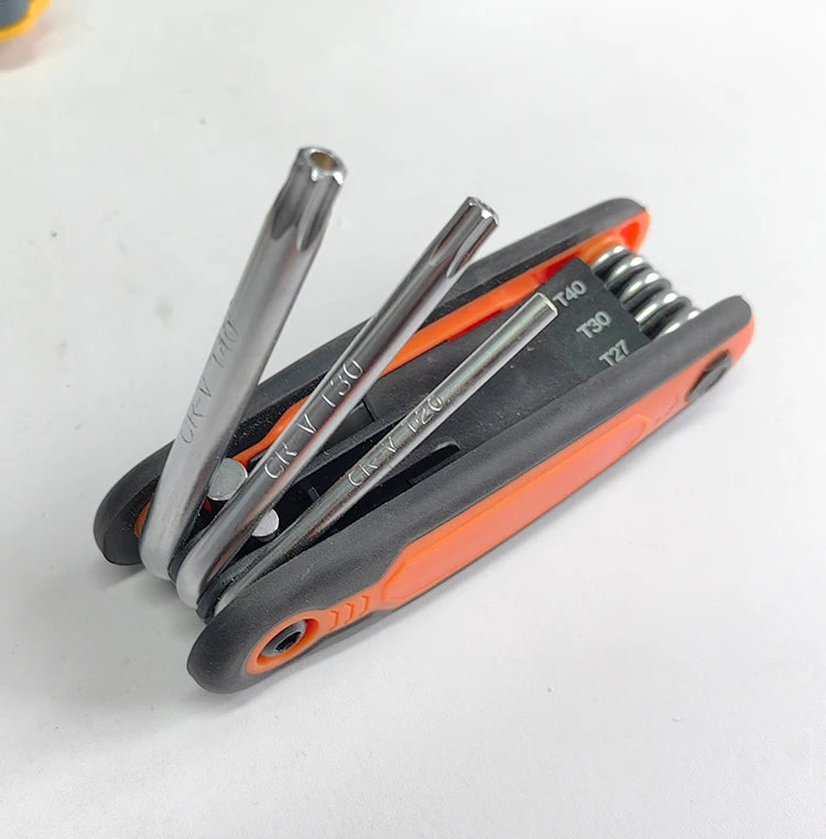 Alloy Steel Folding Hexagon Wrench & Screwdriver Set - Portable Flat Head Allen Wrench Tools for Ultimate Versatility