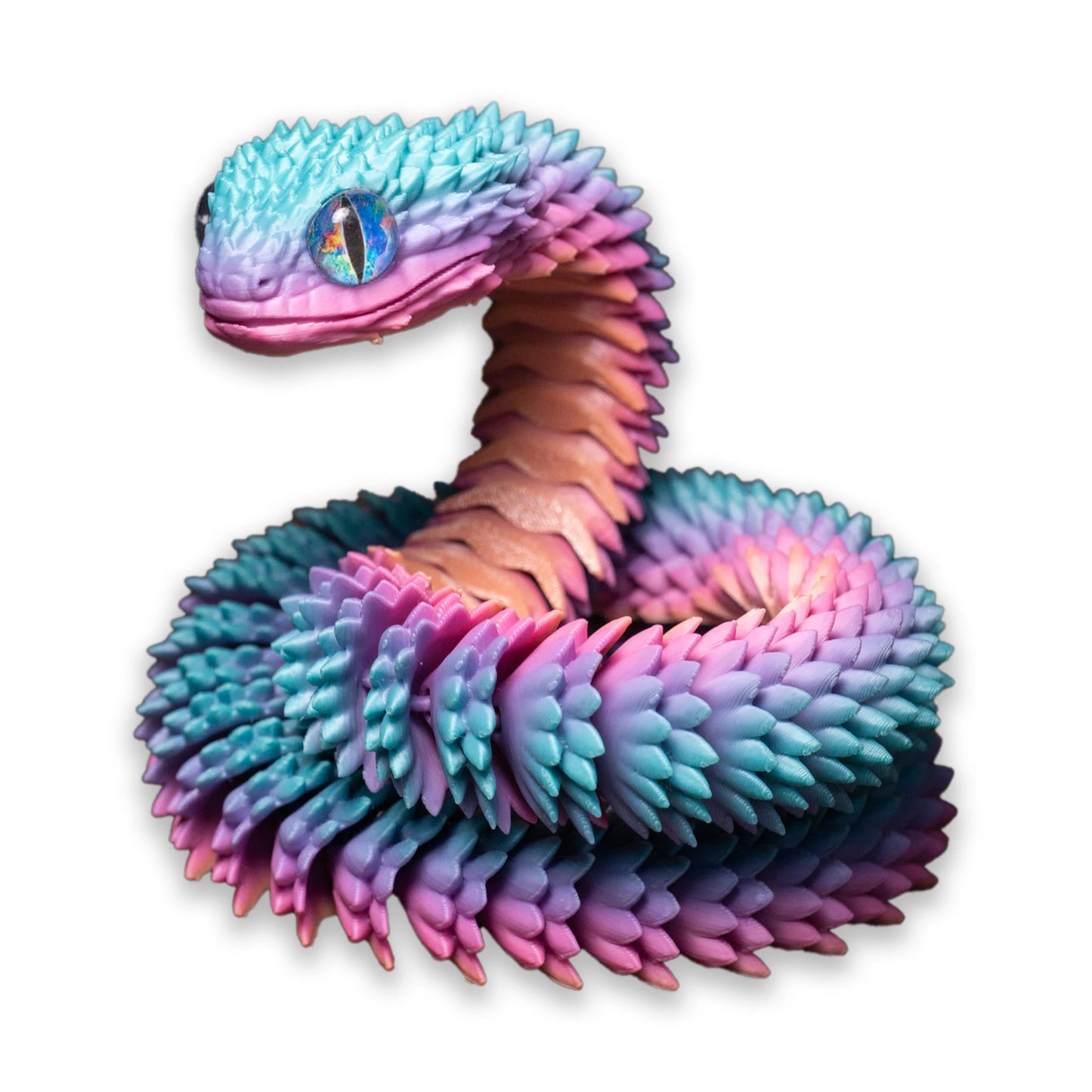 30cm 3D Printed Snake Toys Funny Printed Animals Snake Christmas New Year Craft Ornament Simulation Animal Home Desktop Ornament