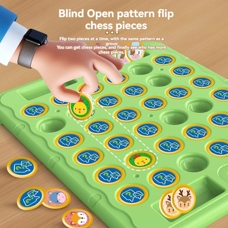 New Animal Flip Chess Board Games Classic Strategy Game Thinking Cognitive Parent child Interactive Puzzle Christmas Party Toy