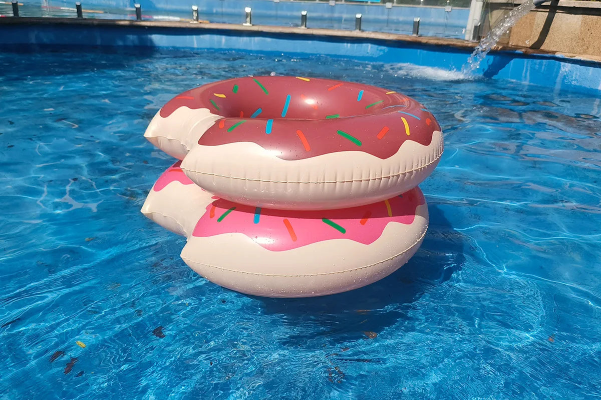 Rooxin Donut Swimming Ring Inflatable Swim Pool Float For Kid Adult Swimming Circle Baby Swim Tube Water Play Swimming Equipment