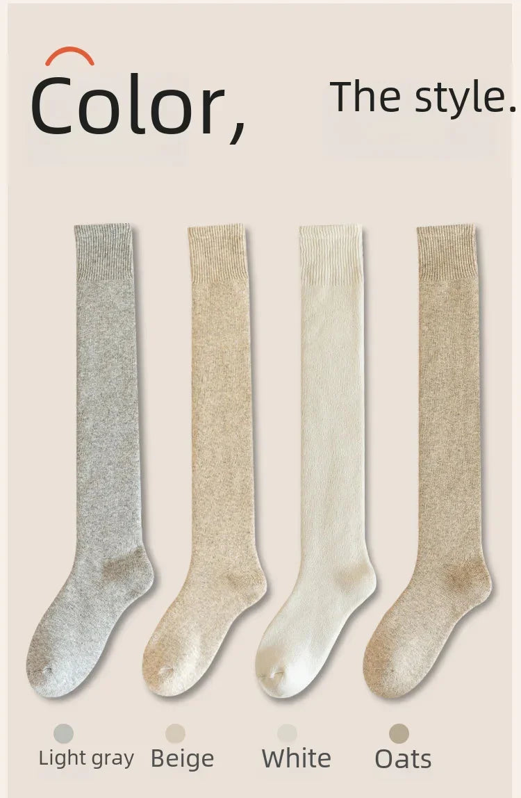 Cashmere Tall Socks Women's Fuzzy-Lined Plush Cozy Winter Hosiery Leg Covers Over-Knee Socks Bestseller Warm Thick Stockings