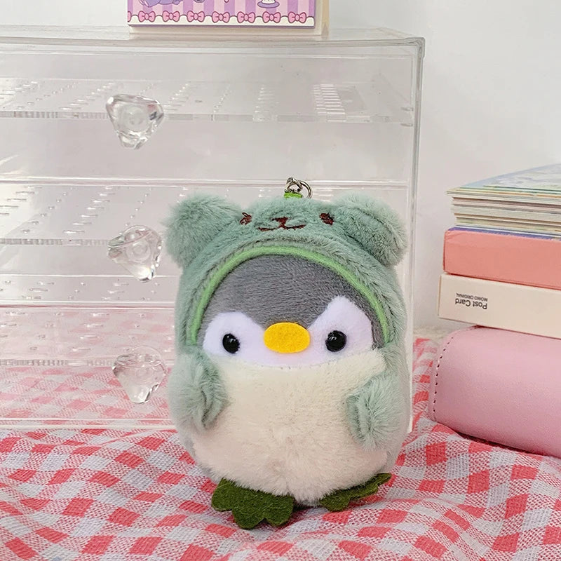 2023 Cute Penguin Doll Girl Cartoon Car Creative Plush Key Chain Kawaii Lady Bag Accessories