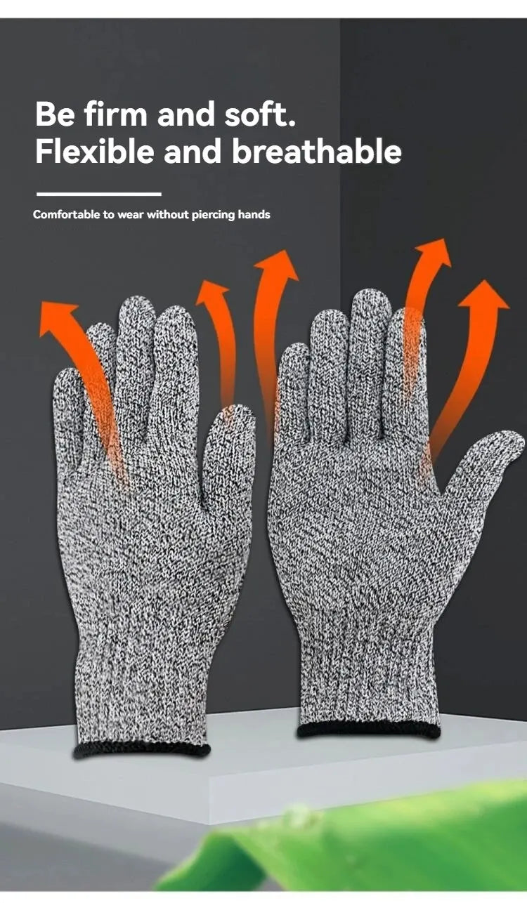 A Pair of Anti-cutting Gloves Glass Factory Kitchen Fishing Special Glass Anti-scratch Anti-knife Cut Anti-stabbing Gloves