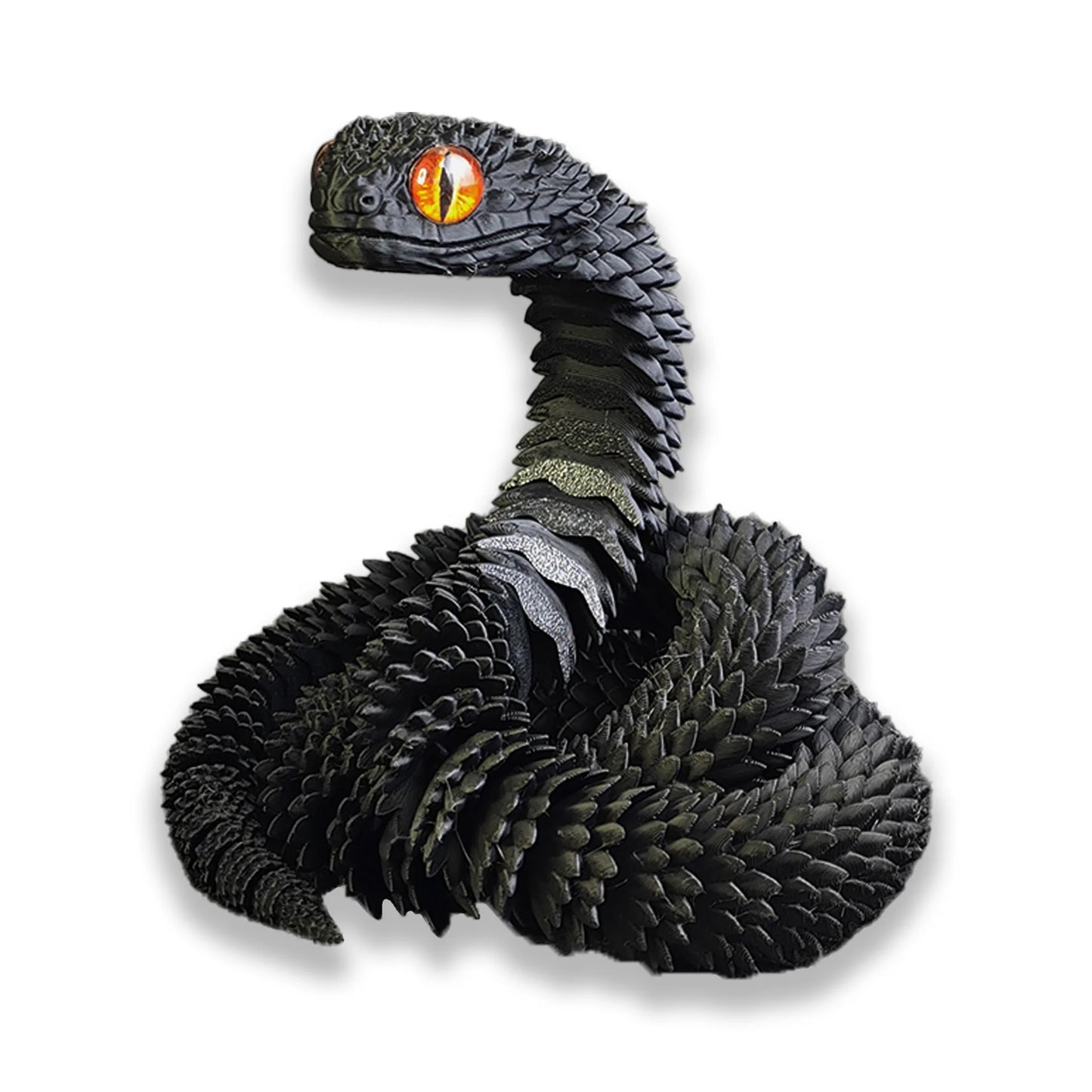 30cm 3D Printed Snake Toys Funny Printed Animals Snake Christmas New Year Craft Ornament Simulation Animal Home Desktop Ornament