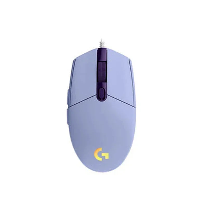 Logitech G102 Mouse USB Wired Gaming Mouse 8000 DPI Rainbow Optical Effect Screen for PC/Mac Computer and Laptop