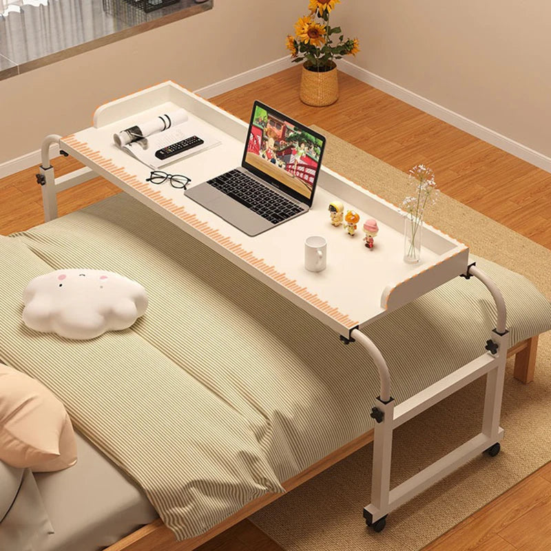Laptop Computer Adjustable Height And Length Living Room Bedroom Movable Desk Overbed Table