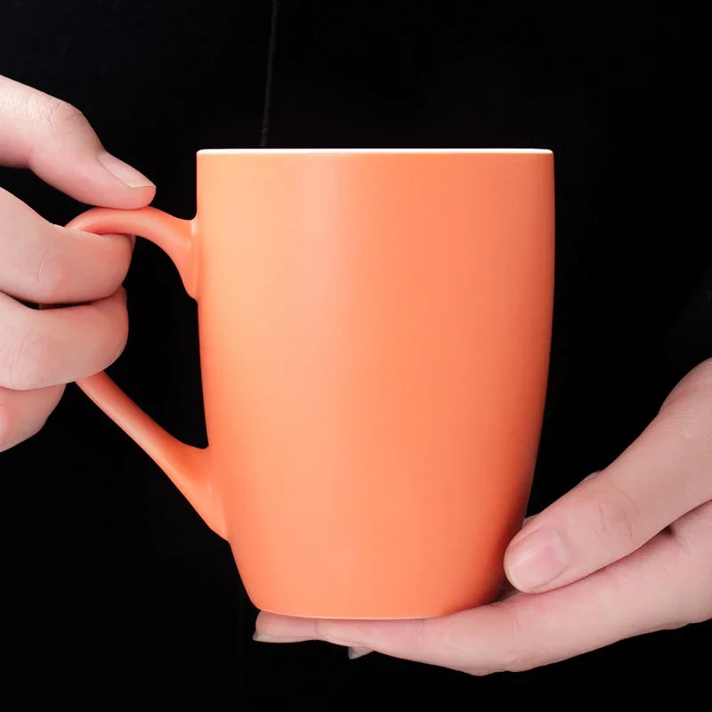 Macaron household ceramic cup living room coffee cup breakfast milk water cup mug