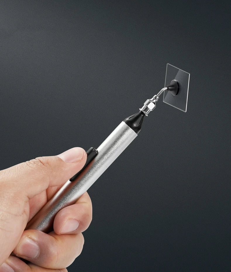 IC SMD Vacuum Suction Pen Remover Sucker Pump IC SMD Tweezer Pick Up Tool Solder Desoldering with 3 Suction Header Dropship